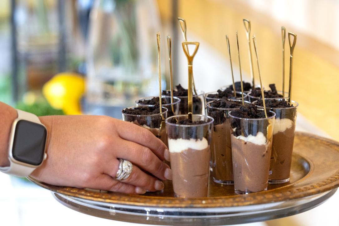 Dessert dirt cups at the  Surack-Sweetwater Music Industry Building groundbreaking reception.