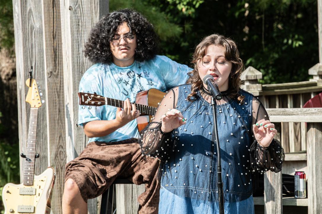 Student musicians perform at the Surack-Sweetwater Music Industry Building groundbreaking ceremony