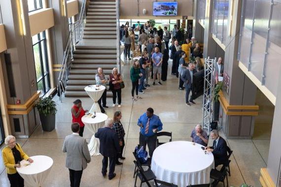 Reception for the Surack-Sweetwater Music Industry Building groundbreaking.